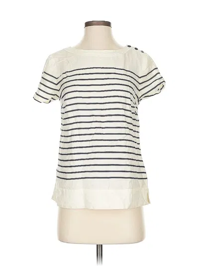 Pre-owned Nautica Short Sleeve T-shirt In White