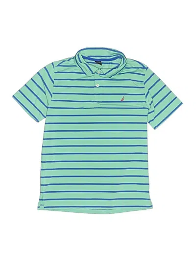 Pre-owned Nautica Kids' Short Sleeve Top Green Tops