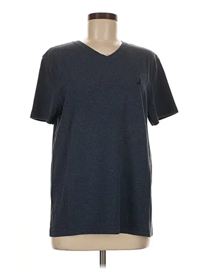 Pre-owned Nautica Short Sleeve T-shirt In Gray