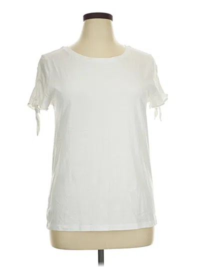 Pre-owned Nautica Short Sleeve T-shirt In Ivory