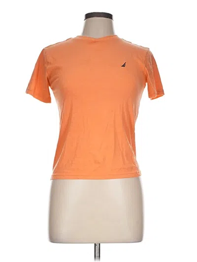 Pre-owned Nautica Short Sleeve T-shirt In Orange