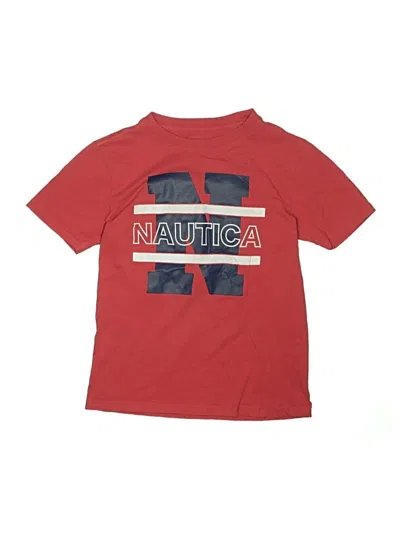 Pre-owned Nautica Kids' Short Sleeve T-shirt In Red