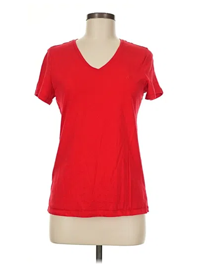 Pre-owned Nautica Short Sleeve T-shirt In Red