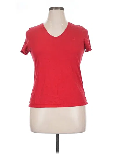 Pre-owned Nautica Short Sleeve T-shirt In Red