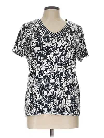 Pre-owned Nautica Short Sleeve T-shirt In Silver