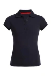 Nautica Short Sleeve Uniform Polo In Blue