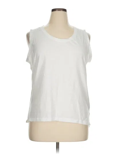 Pre-owned Nautica Sleeveless Blouse In White