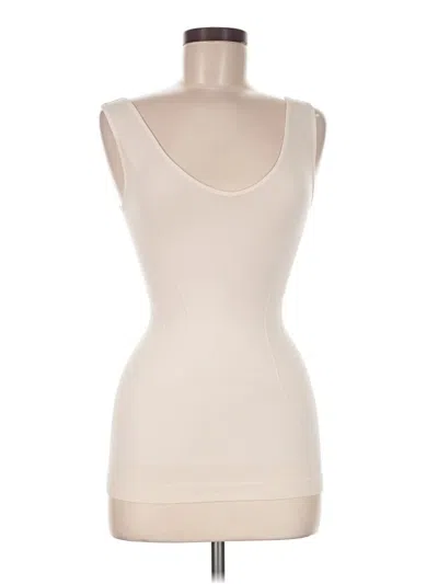 Pre-owned Nautica Sleeveless Top Ivory Scoop Neck Tops