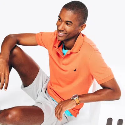 Nautica Slim Fit Deck Polo In Red