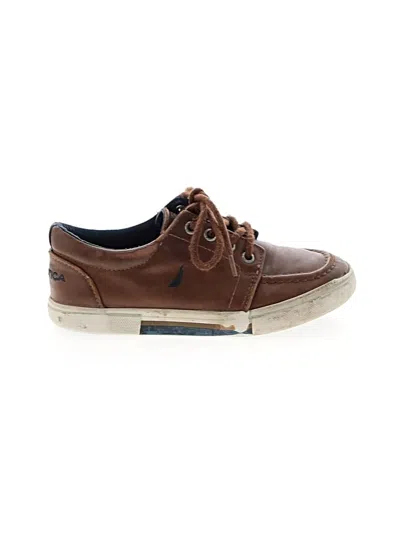 Pre-owned Nautica Kids' Sneakers In Brown