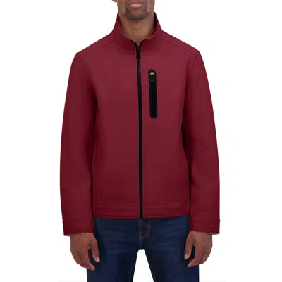 Nautica Softshell Bonded Jacket In Berry Red