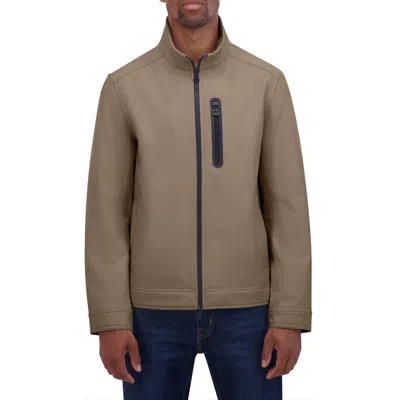 Nautica Softshell Bonded Jacket In Taupe