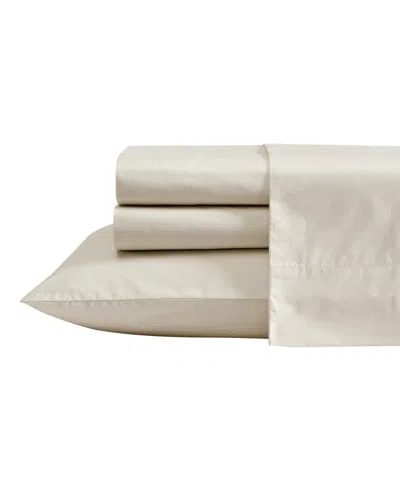 Nautica Solid Cotton Percale 3-piece Sheet Set, Twin In Neutral