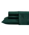 Nautica Solid Cotton Percale 3-piece Sheet Set, Twin Xl In Green