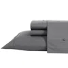 Nautica Solid Grey Queen Sheet Set