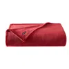 NAUTICA SOLID RED ULTRA PLUSH SOFT TWIN BLANKET