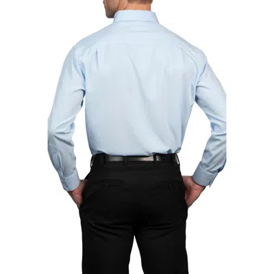 Nautica Solid Regular Fit Stretch Dress Shirt In Light Blue