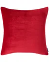 Nautica Solid Ultra Soft Plush Red Euro Sham