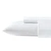 Nautica Solid White Microfiber Queen Sheet Set