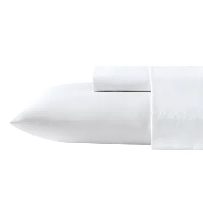 Nautica Solid White Microfiber Queen Sheet Set
