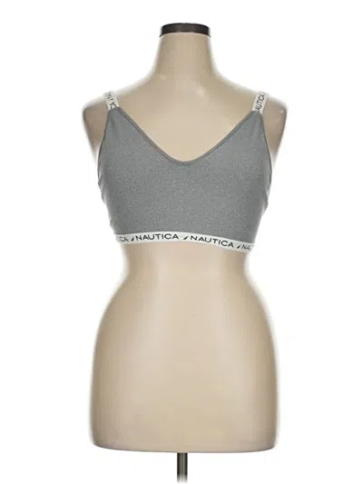 Pre-owned Nautica Sports Bra In Gray