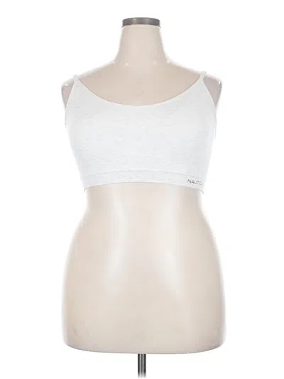 Pre-owned Nautica Sports Bra In Silver