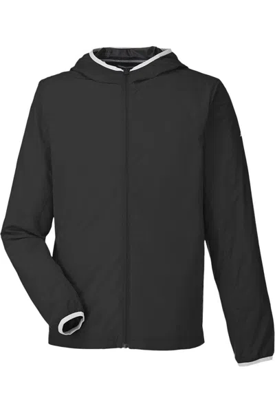 Nautica Stillwater Hooded Windbreaker In Black