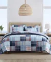Nautica Stony Point Reversible Quilt, King In Blue