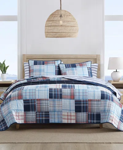 Nautica Stony Point Reversible Quilt, King In Blue