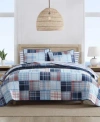 Nautica Stony Point Reversible Quilt, King In Blue
