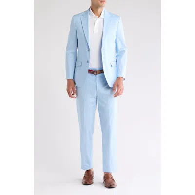 Nautica Stretch Cotton Suit In Light Blue