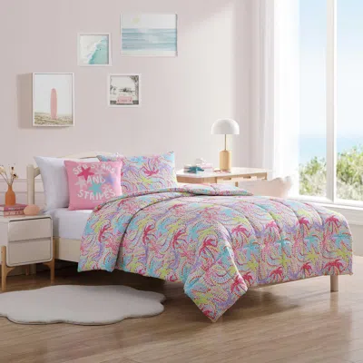 Nautica Sutton Palm Trees Twin Comforter & Sham Bonus Set