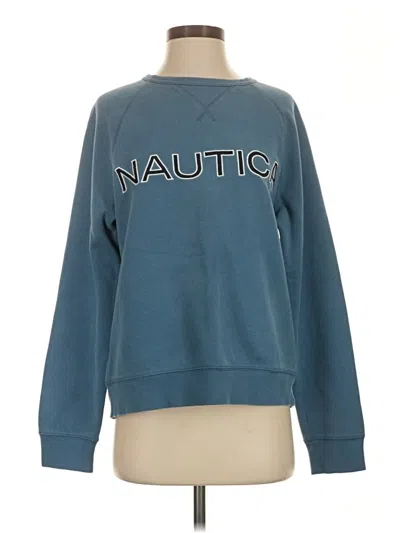 Pre-owned Nautica Sweatshirt In Blue