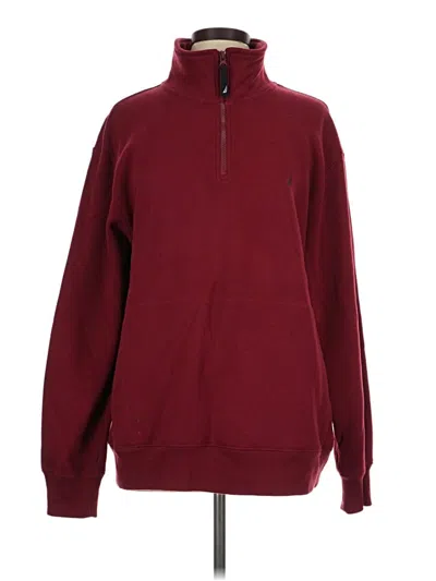 Pre-owned Nautica Sweatshirt In Burgundy