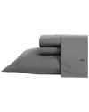 Nautica T200 Solid 4pc Grey Sheet Set In Multi