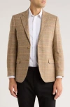 Nautica Tan Plaid Sportcoat In Gold