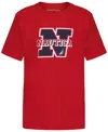 Nautica Toddler And Little Boys 2t-7 Block N Crewneck T-shirt In Red
