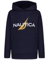 Nautica Toddler And Little Boys 2t-7 J-class Mesh Pullover Hoodie In Black