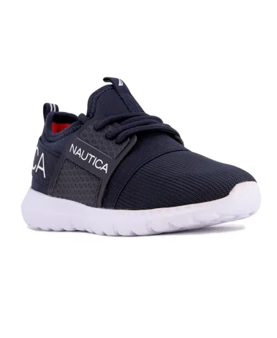 Nautica Kids' Toddler And Little Boys Caraoni Casual Sneakers In White,black