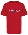 Nautica Toddler And Little Boys Short Sleeve T-shirt In Red
