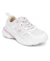 Nautica Toddler And Little Girls Albis Casual Sneakers In White,iri,pink