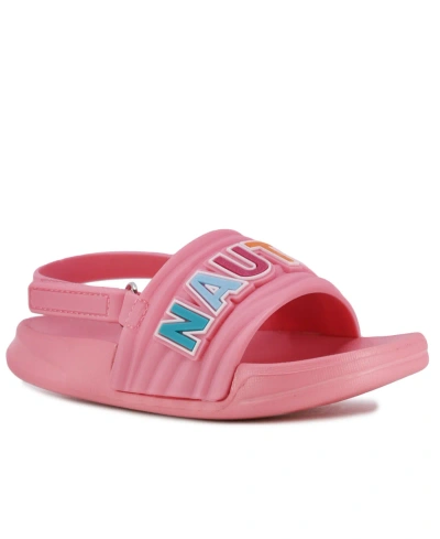 Nautica Babies' Toddler And Little Girls Loch Toddler Pool Slip On Slides In Rainbow