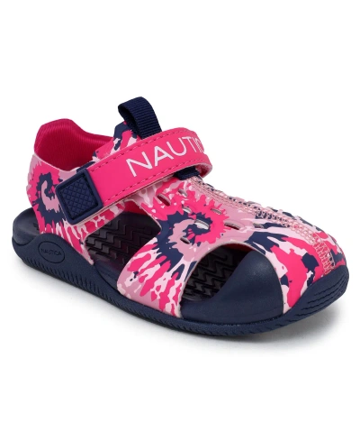 Nautica Babies' Toddler And Little Girls Pearl 3 Water Shoes In Pink Tie Dye