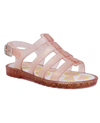 Nautica Babies' Toddler Girls Abeam Casual Sandals In Clear,light Pink