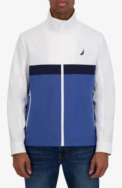 Nautica Transitional Water Resistant Bomber Jacket In Multi