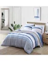 Nautica Trimmer 3pc Indigo Comforter Set In Multi
