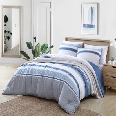 Nautica Trimmer Cotton Comforter Set In Dark Blue