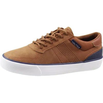 Nautica Triston Mens Lace-up Faux Leather Casual And Fashion Sneakers