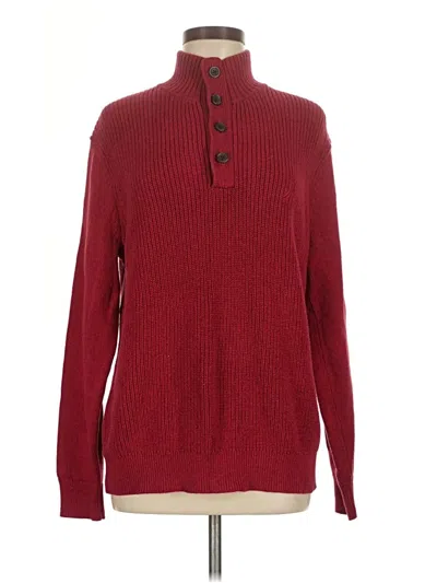Pre-owned Nautica Turtleneck Sweater In Red