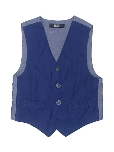 Pre-owned Nautica Kids' Tuxedo Vest In Blue